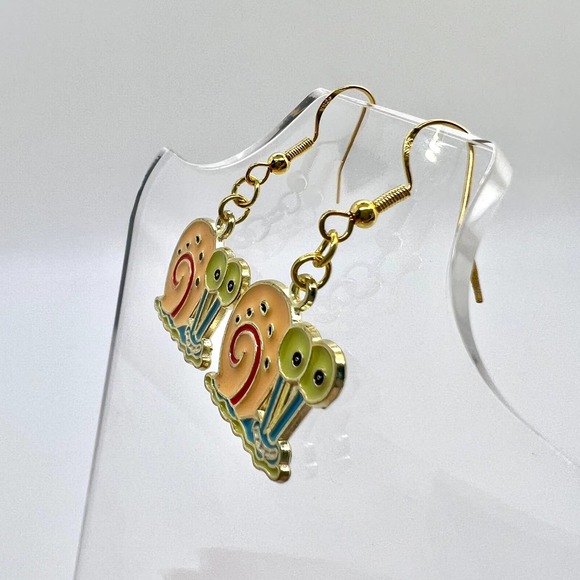 Spongebob Earrings - Gary The Snail Earrings - Nickelodeon Cartoon Earrings - Picture 6 of 10